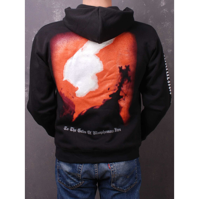 Nokturnal Mortum - To The Gates Of Blasphemous Fire (FOTL) Black Zip Hoodie