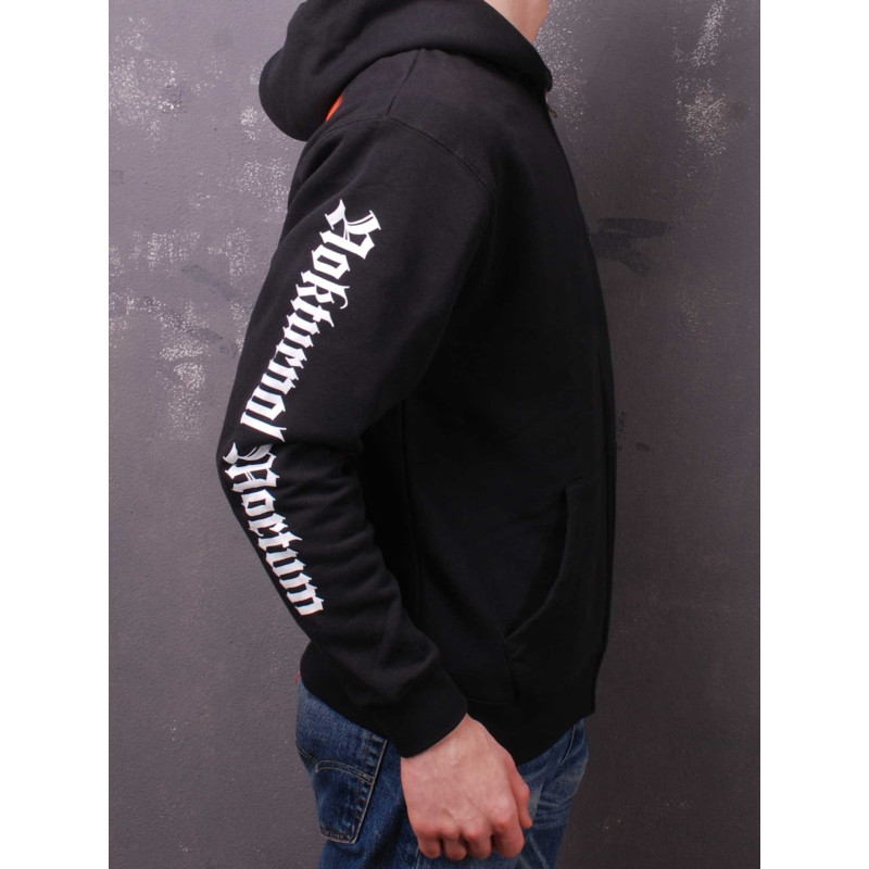 Nokturnal Mortum - To The Gates Of Blasphemous Fire (FOTL) Black Zip Hoodie