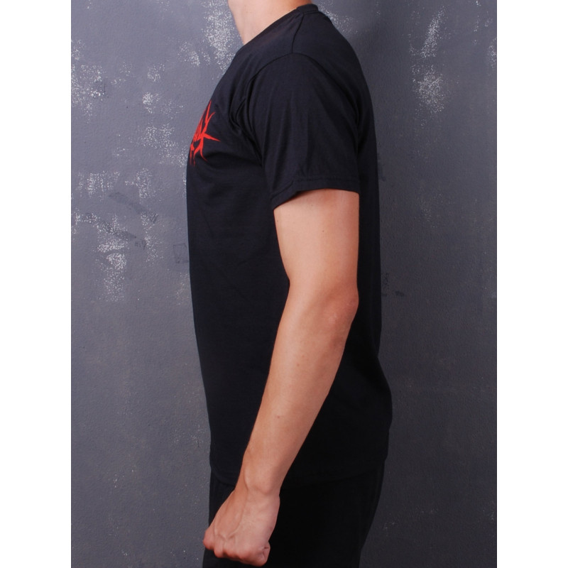 Nokturnal Mortum - Logo 2021 Red Molfa Black T-Shirt