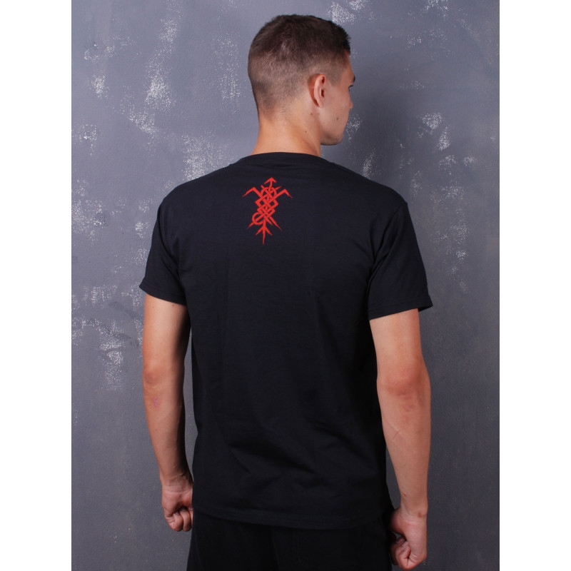 Nokturnal Mortum - Logo 2021 Red Molfa Black T-Shirt