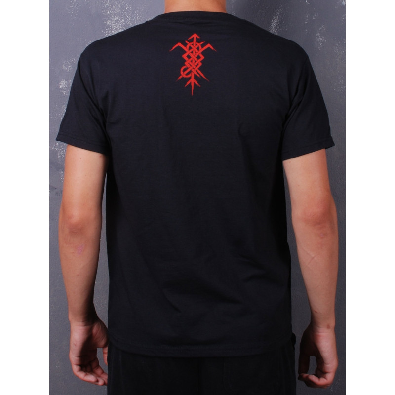 Nokturnal Mortum - Logo 2021 Red Molfa Black T-Shirt