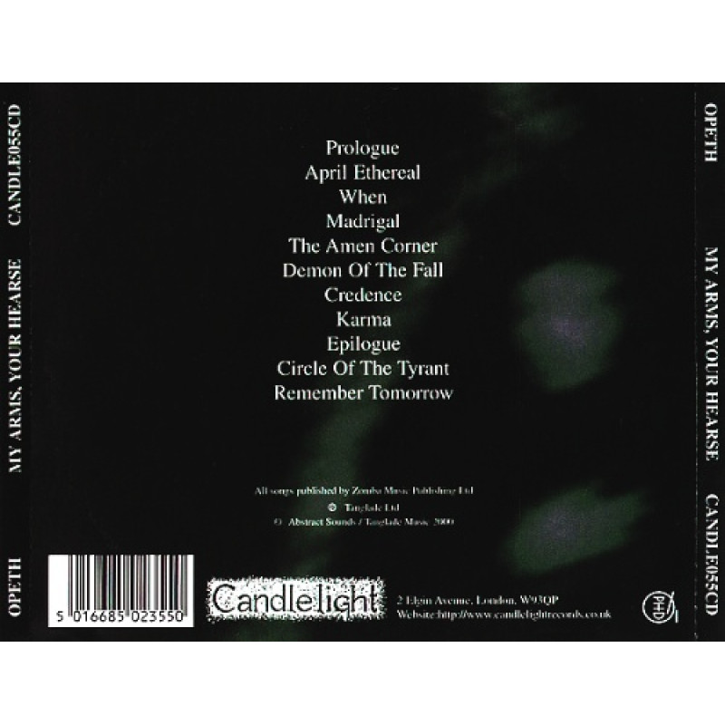Opeth - My Arms, Your Hearse CD