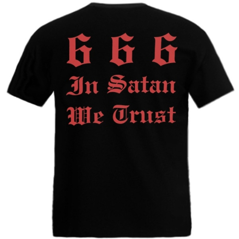 Pentagram - 666 In Satan We Trust T-Shirt