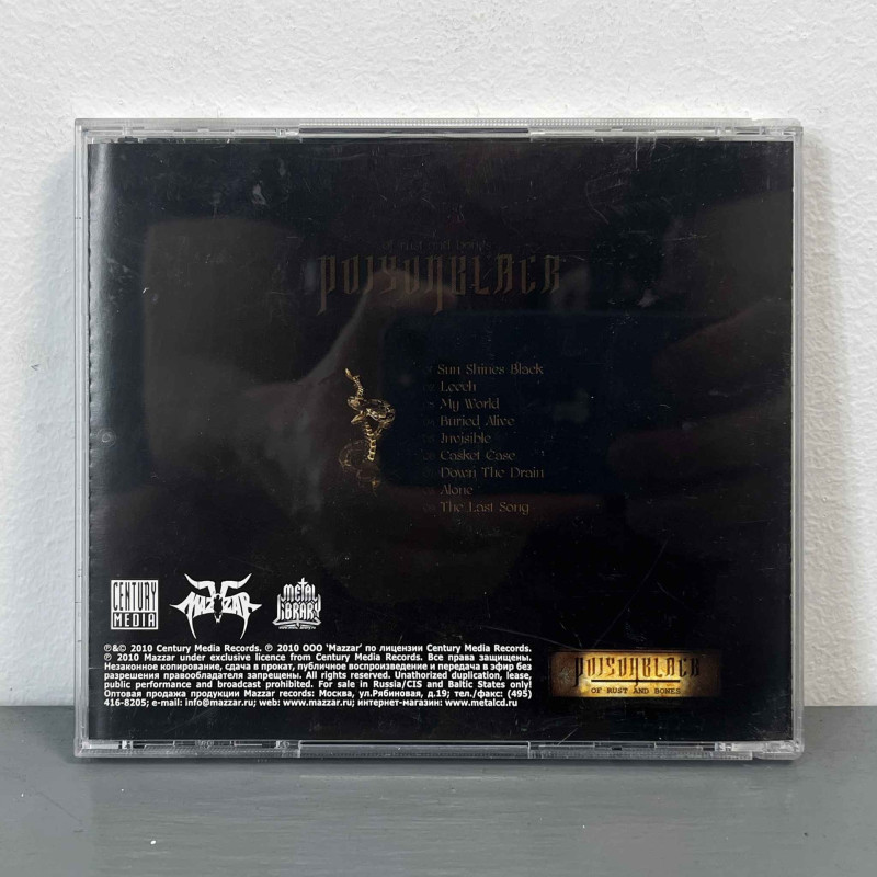 Poisonblack - Of Rust And Bones CD (Mazzar Records)