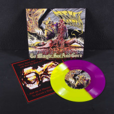 Acid Witch - Midnight Mass 7" EP (Putrid Edition) (Purple / Yellow Split Vinyl)
