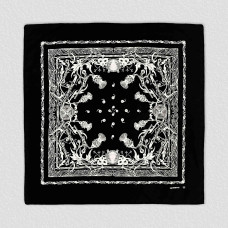 Cannons Black (White Print) Bandana