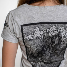 Burshtyn - Безвірник (Bezvirnyk) (FOTL) Grey Melange Lady Fit T-Shirt