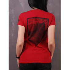 Burshtyn - Безвірник / Bezvirnyk Lady Fit T-Shirt Blood-Red