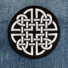 Celtic Knot White (Round) Patch