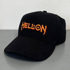 HELL:ON Orange Logo Black Cap