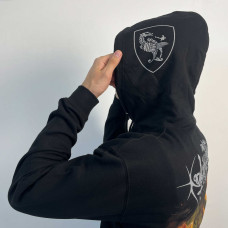 Nokturnal Mortum - Голос Сталі / The Voice Of Steel Album Cover 2015 (AWDis) Black Hooded Sweat