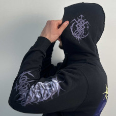 Nokturnal Mortum - До лунарної поезії (To Lunar Poetry) Album Cover (FOTL) Black Hooded Sweat Jacket