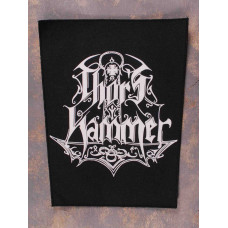 Thor's Hammer Logo White Back Patch
