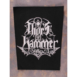 Thor's Hammer Logo White Back Patch