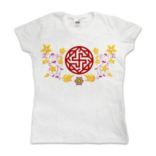 Валькирия Yellow Flowers Lady Fit T-Shirt White