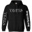 VELES - Black Hateful Metal Hooded Sweat Jacket