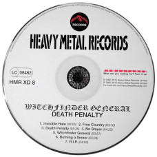 Witchfinder General - Death Penalty CD