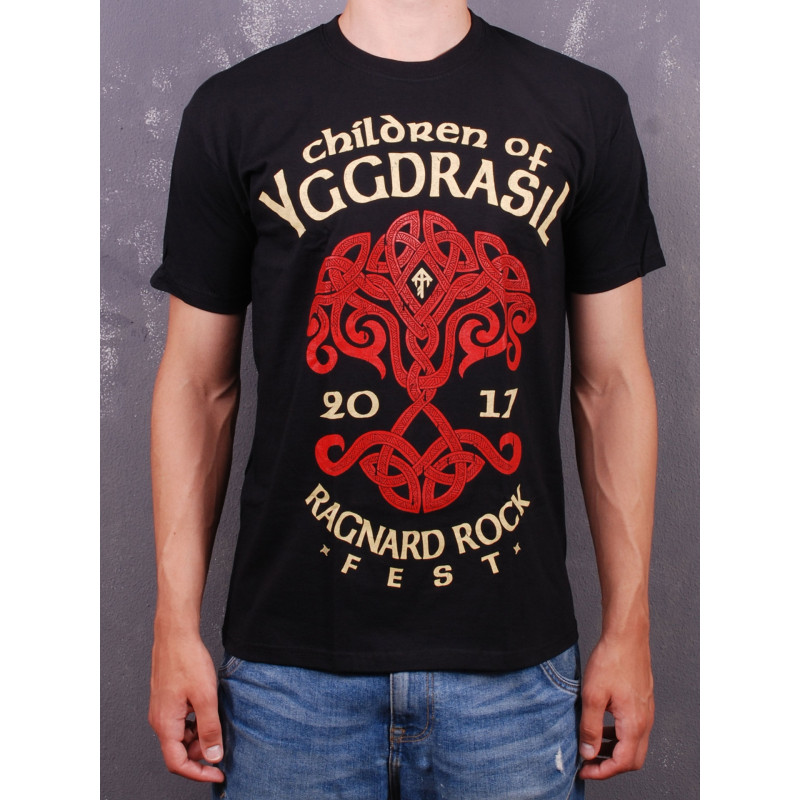 Ragnard Rock Fest - Children Of Yggdrasil Black T-Shirt