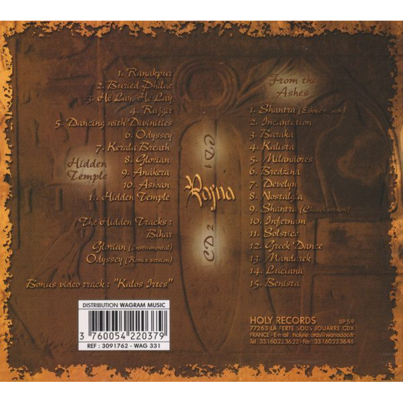 Rajna - Hidden Temple + From The Ashes 2CD Digi