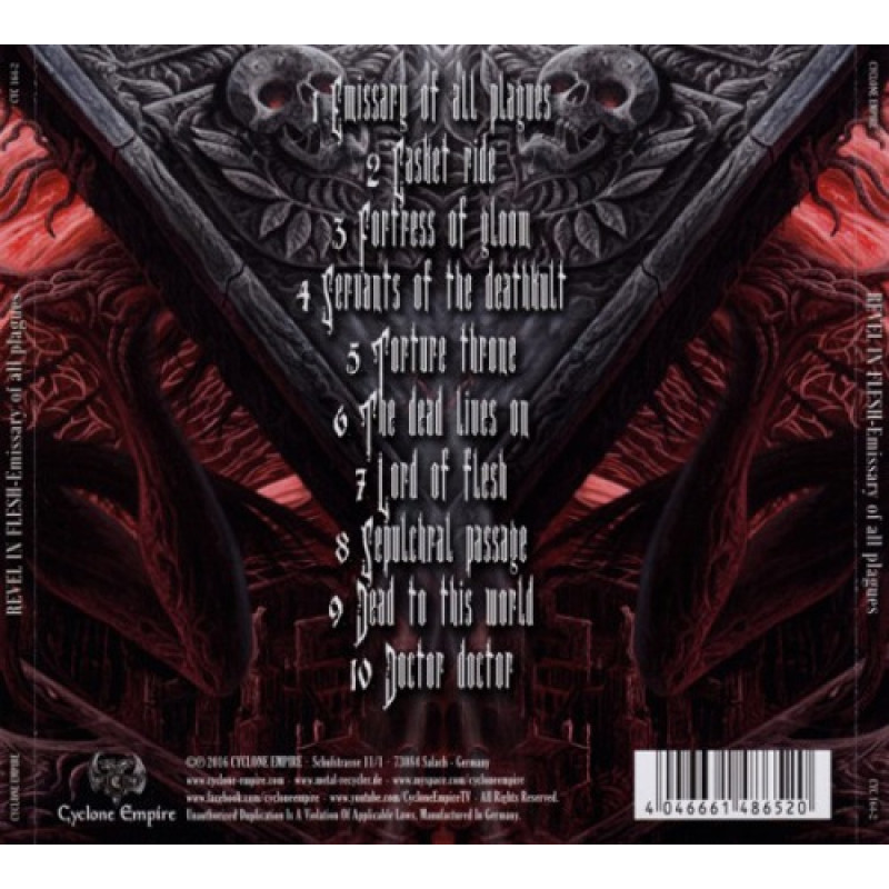 Revel In Flesh - Emissary Of All Plagues CD