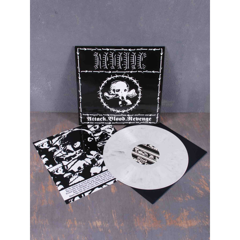 Revenge - Attack.Blood.Revenge LP (White & Black Marbled Vinyl)