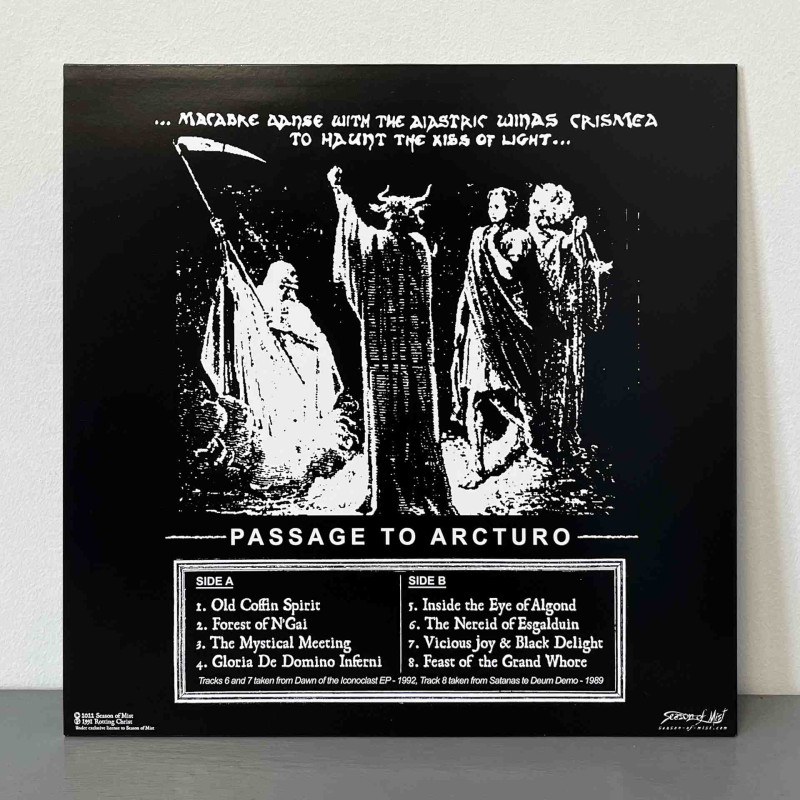 Rotting Christ - Passage To Arcturo LP (Silver & Black Marbled Vinyl)