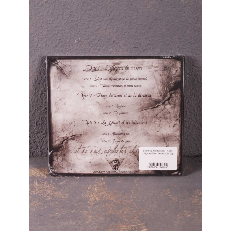 Sacrificia Mortuorum - Railler L'Hymen Des Siecles CD Digi