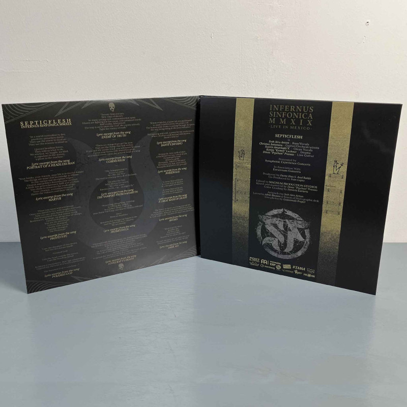 Septic Flesh - Infernus Sinfonica MMXIX 3LP + DVD (Trigatefold Crytal Clear Vinyl)