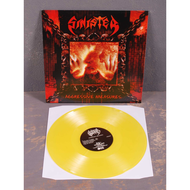 Sinister - Aggressive Measures LP (Yellow Vinyl)
