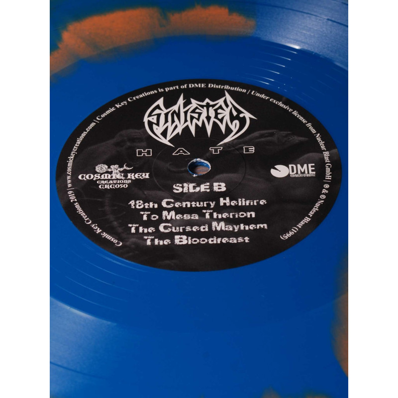 Sinister - Hate LP (Gatefold Orange / Blue Swirl Vinyl)