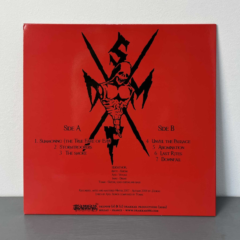 Slugathor - Echoes From Beneath LP (Red With Black Splatter Vinyl)
