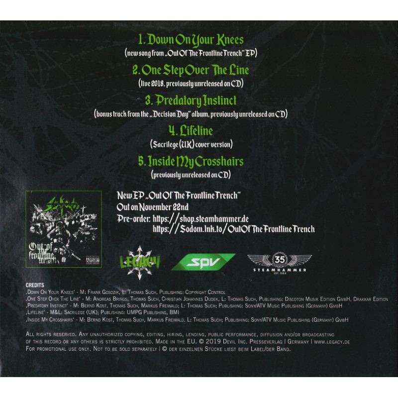 Sodom - Chosen By The Grace Of God MCD Digi