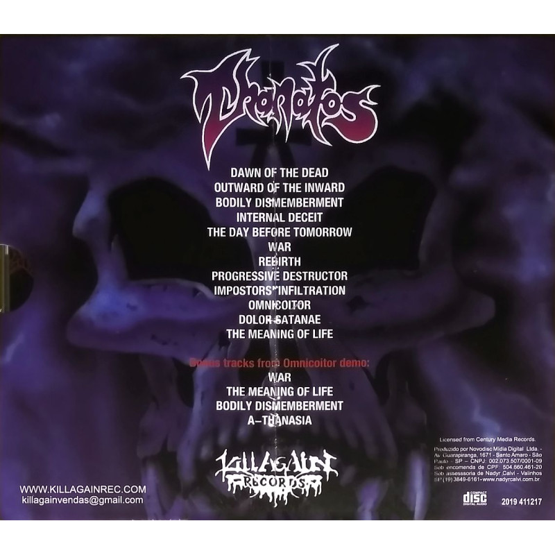 Thanatos - Emerging From The Netherworlds CD