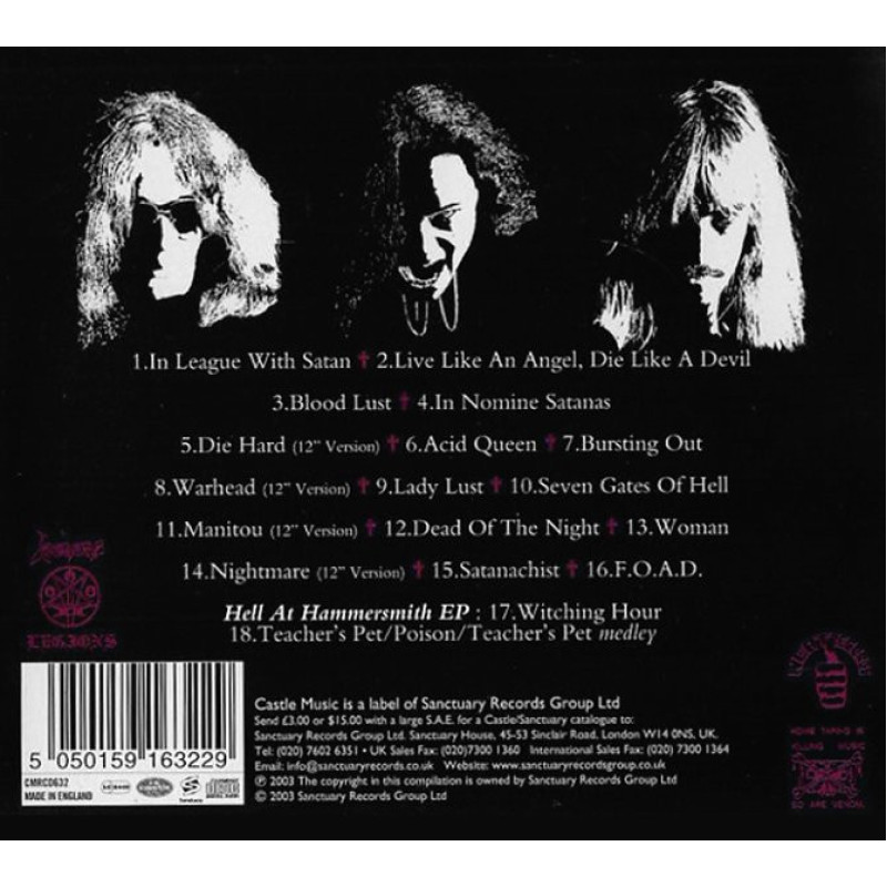 Venom - The Seven Gates Of Hell: The Singles CD
