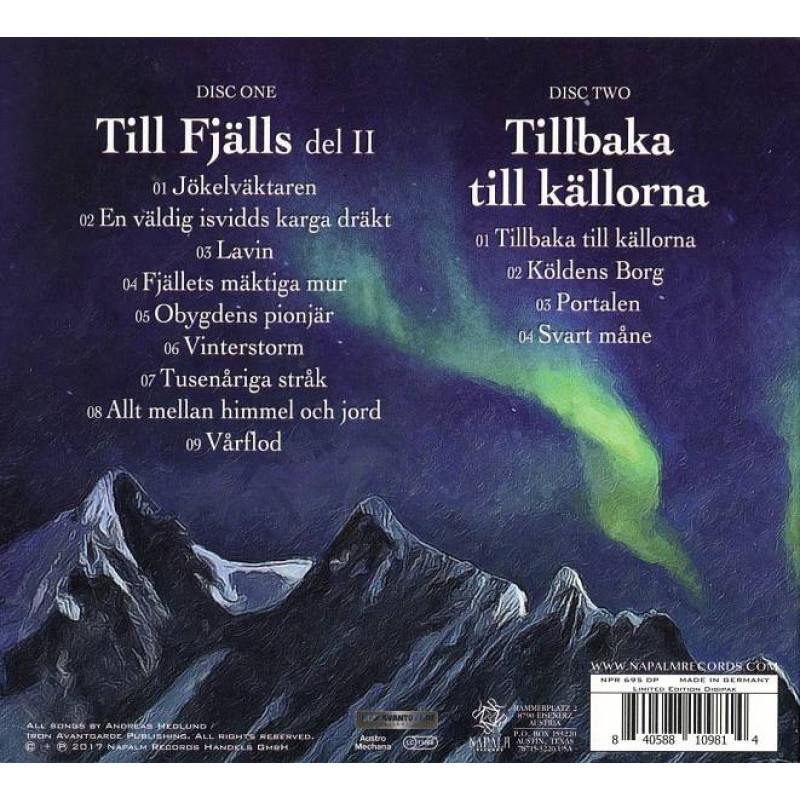 Vintersorg - Till Fjalls Del II 2CD Digi